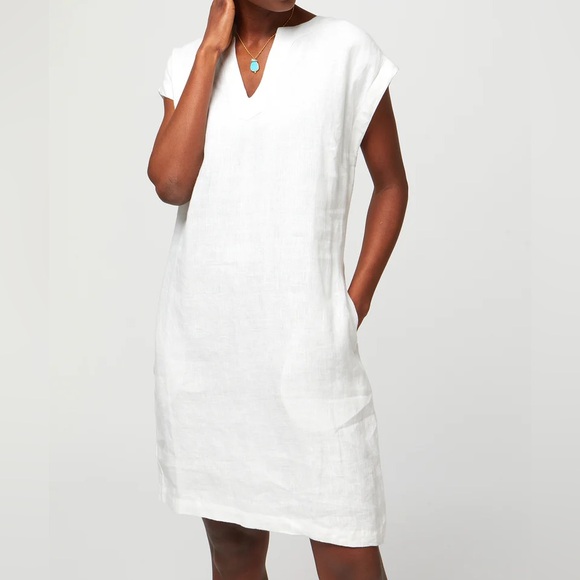 FLAX linen dress in sea-foam green.EUC! Size 4-6. Lightweight, elegant, feminine - Picture 1 of 10